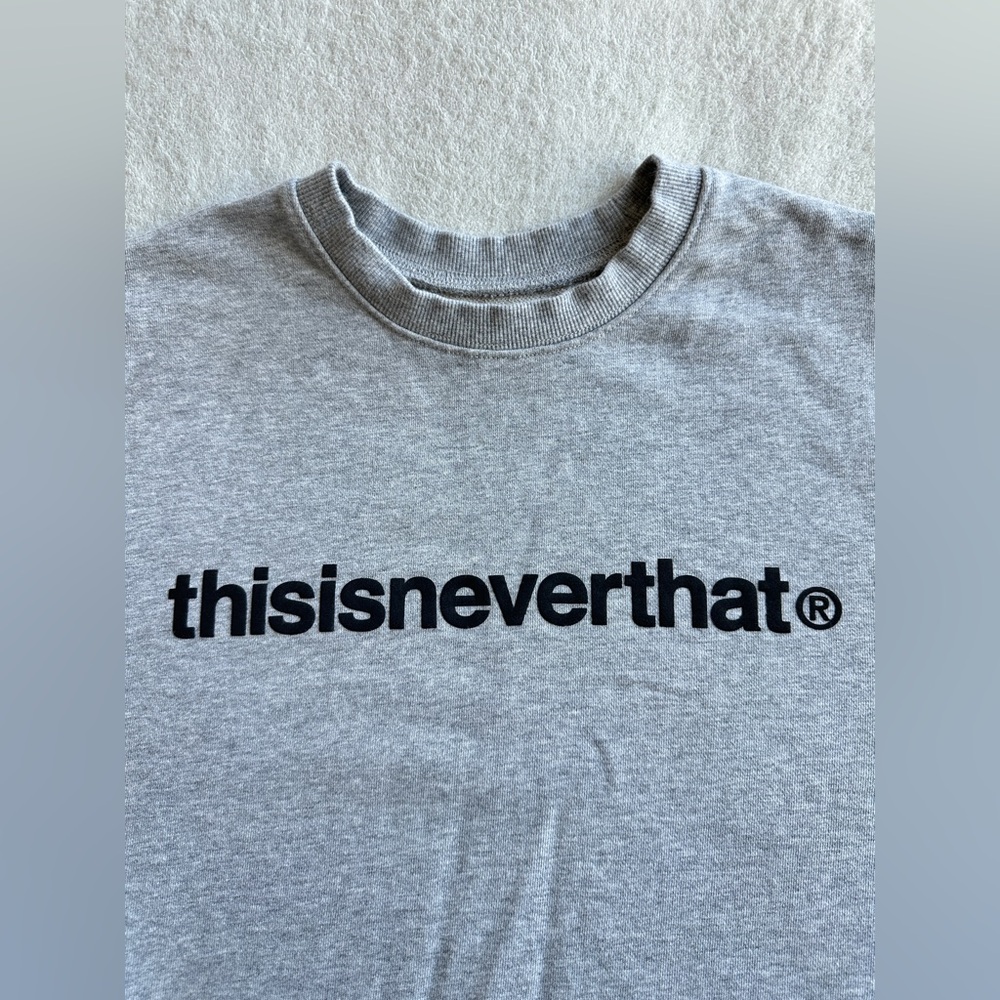 Thisisneverthat T-Logo Crewneck heather grey Large sweatshirt - Picture 4 of 9